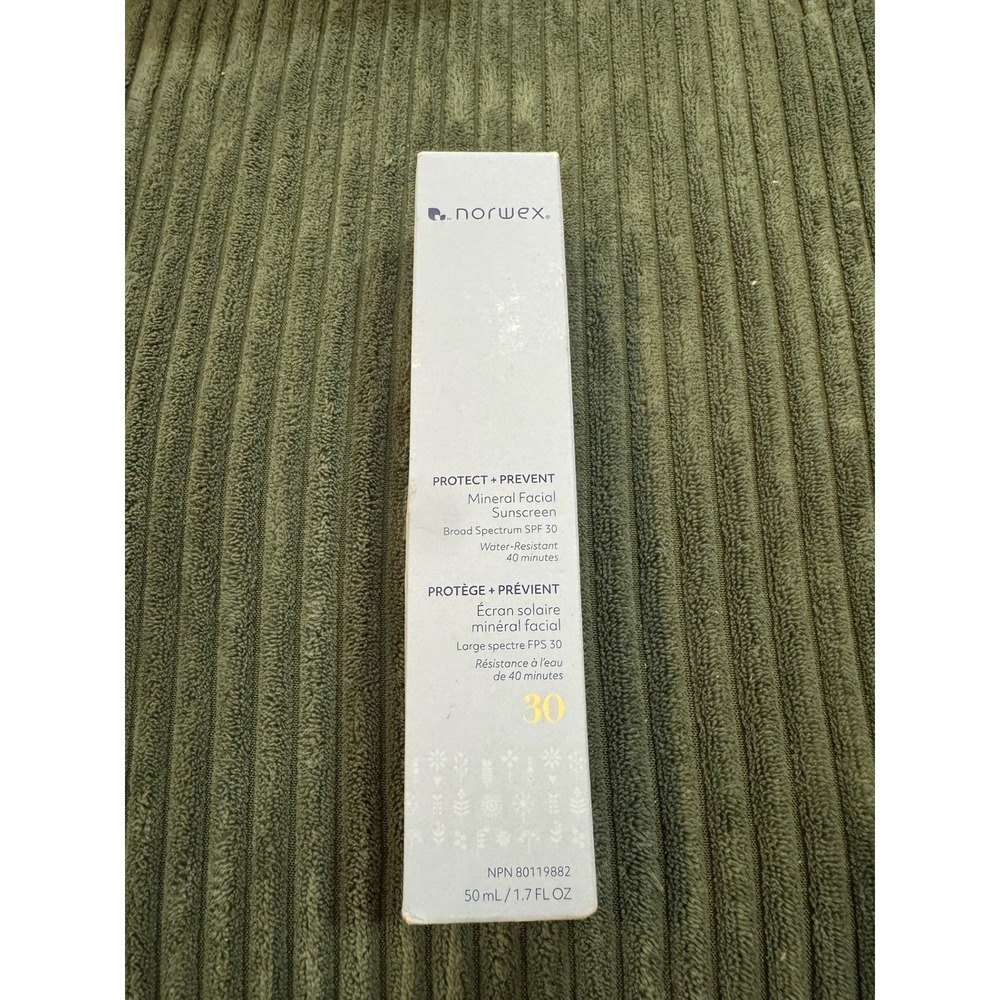 Norwex Protect Prevent Mineral Facial Sunscreen SPF30 Water Resistant 50ml 1.7oz